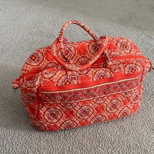 Vibrant Red Quilted Women's Bag